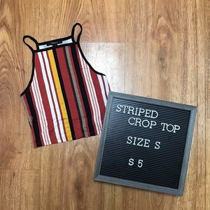 Striped Crop Top